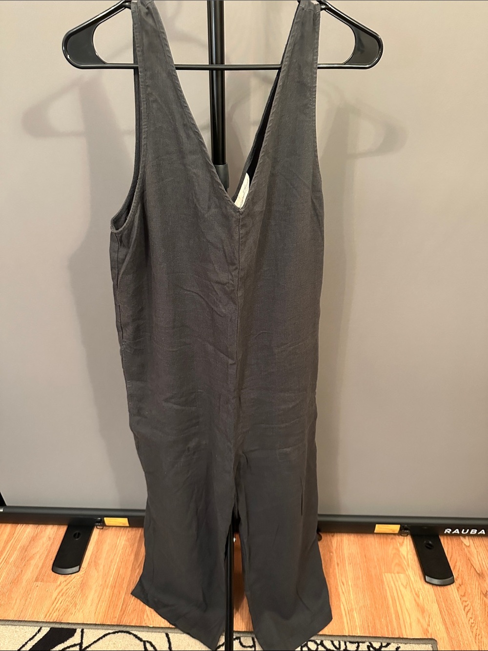 Universal Thread Sleeveless V-Neck Jumpsuit - Charcoal
